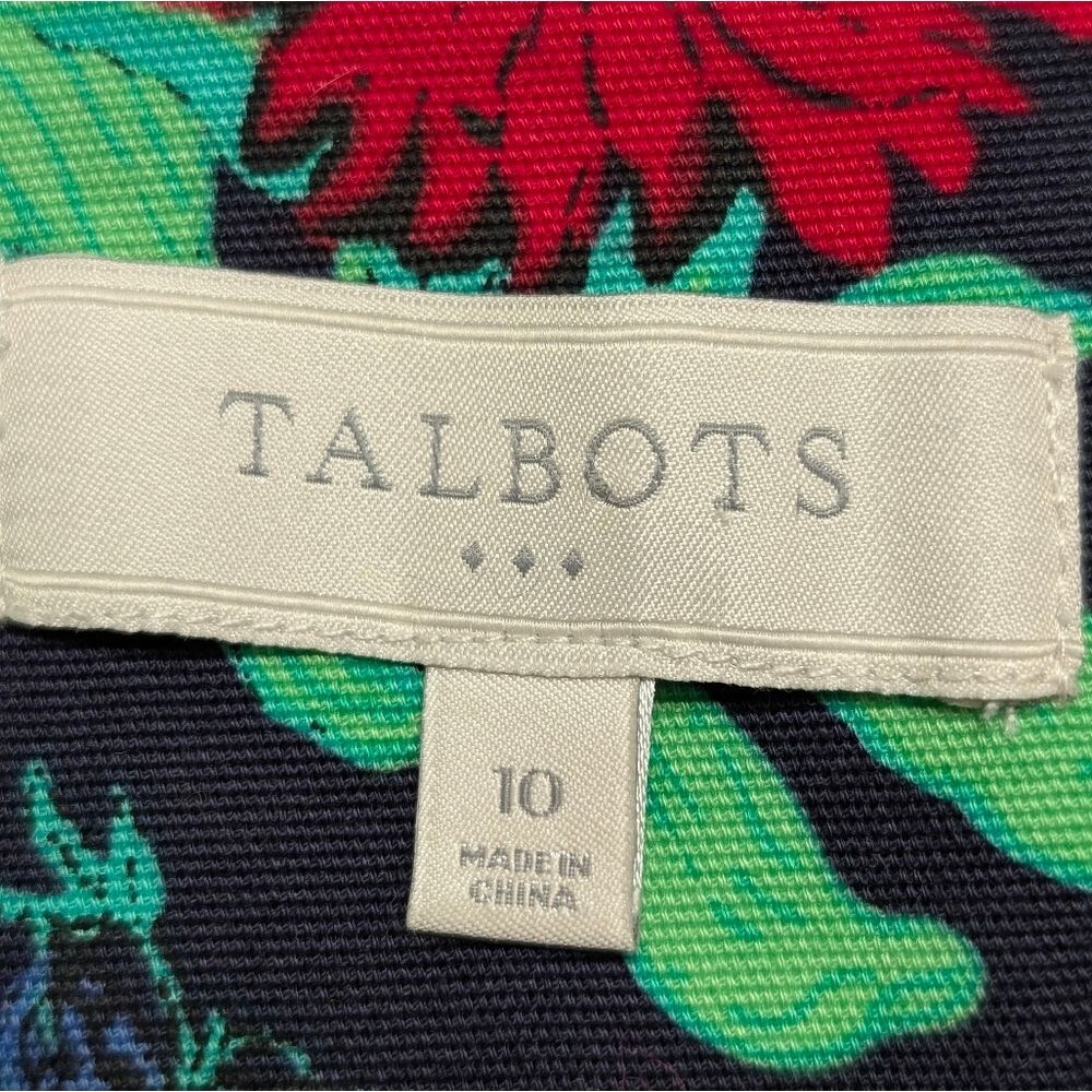 Talbots Floral Pencil Skirt Size 10 Botanical Spring Workwear Spring Garden Girl - Picture 3 of 6
